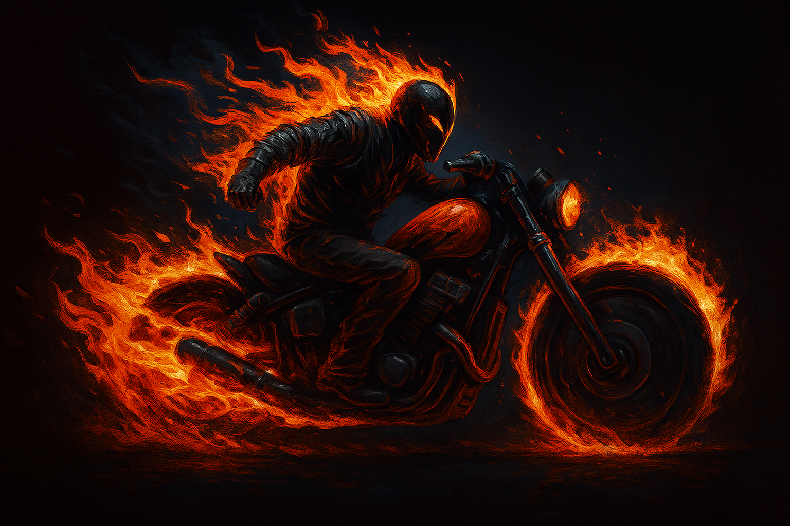 Moto en mouvement